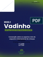 Vadinho 2022.1 - Defensoria Pública - Convenção Sobre Os Aspectos Civis Do Sequestro Internacional de Crianças