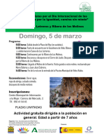 Cartel Ruta Senderismo Domingo 5 Marzo