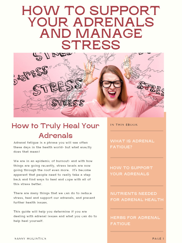 Healing Adrenal Fatigue and Stress Ebook | PDF | Stress (Biology ...