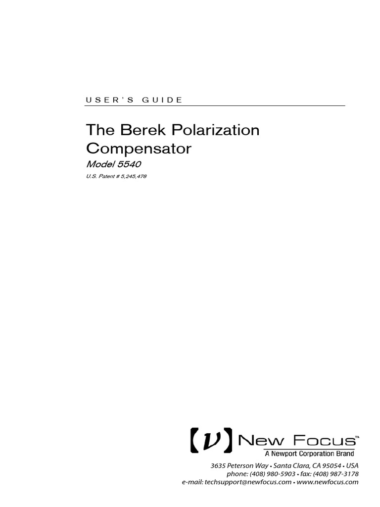 Manual - Berek | PDF | Radiation | Motion (Physics)