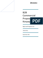 Evolution Group B2B Commercial Proposal Korpay