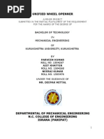 Download minor project report unified wheel opener by api-3757722 SN6841593 doc pdf