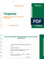 Terpenos - Métodos de Extração, Sua Formação e Aplicações