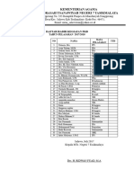 Daftar Hadir Kegiatan PKB