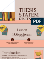 Lesson 4 Thesis Statement
