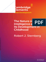 The Nature of Intelligence and Its Development in Childhood