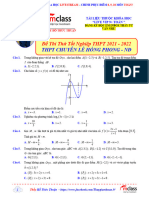 16. Đề thi thử tốt nghiệp THPT - Trường THPT Chuyên Lê Hồng Phong - Nam Định - 2022