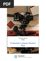 Namesnack Production Company Business Plan Template Download 20201007