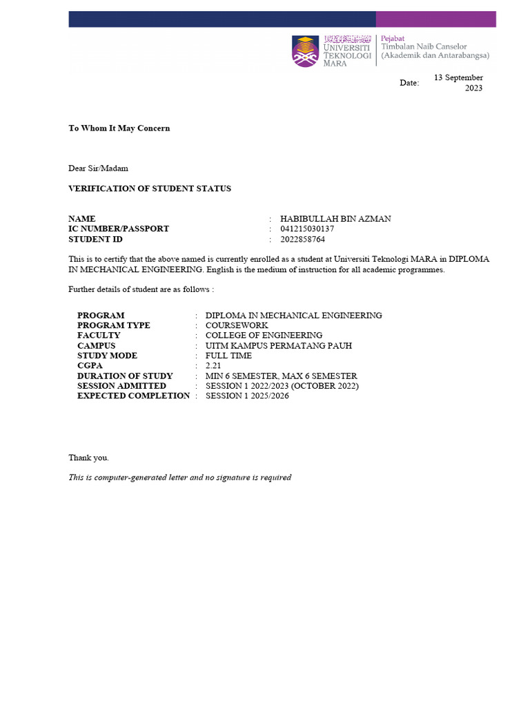 1 Pengesahan Sedang Belajar Main | PDF | Technology & Engineering
