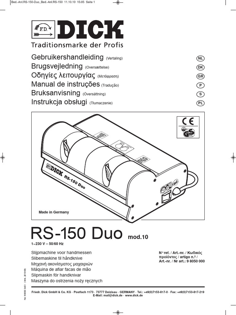 RS-150 Duo | PDF