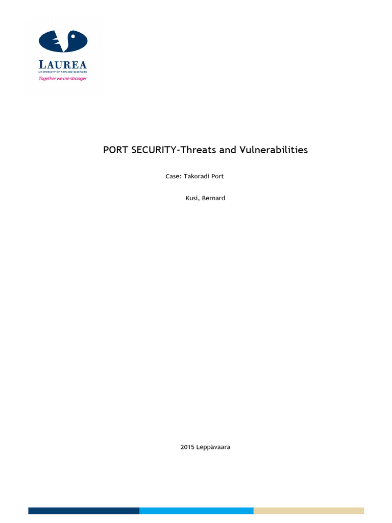 PORT SECURITYThreats and Vulnerabilities PDF
