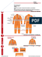 Mameluco Drill Termico Naranja