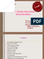 GMP QA Documentation 