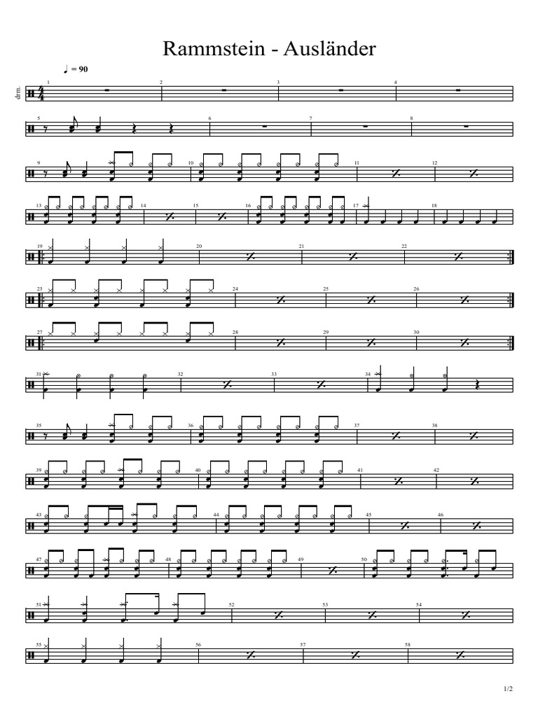 Rammstein Ausländer PDF Songs Written