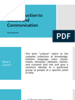 An Introduction To Culture and Communication