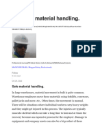 Safety in Material Handling.