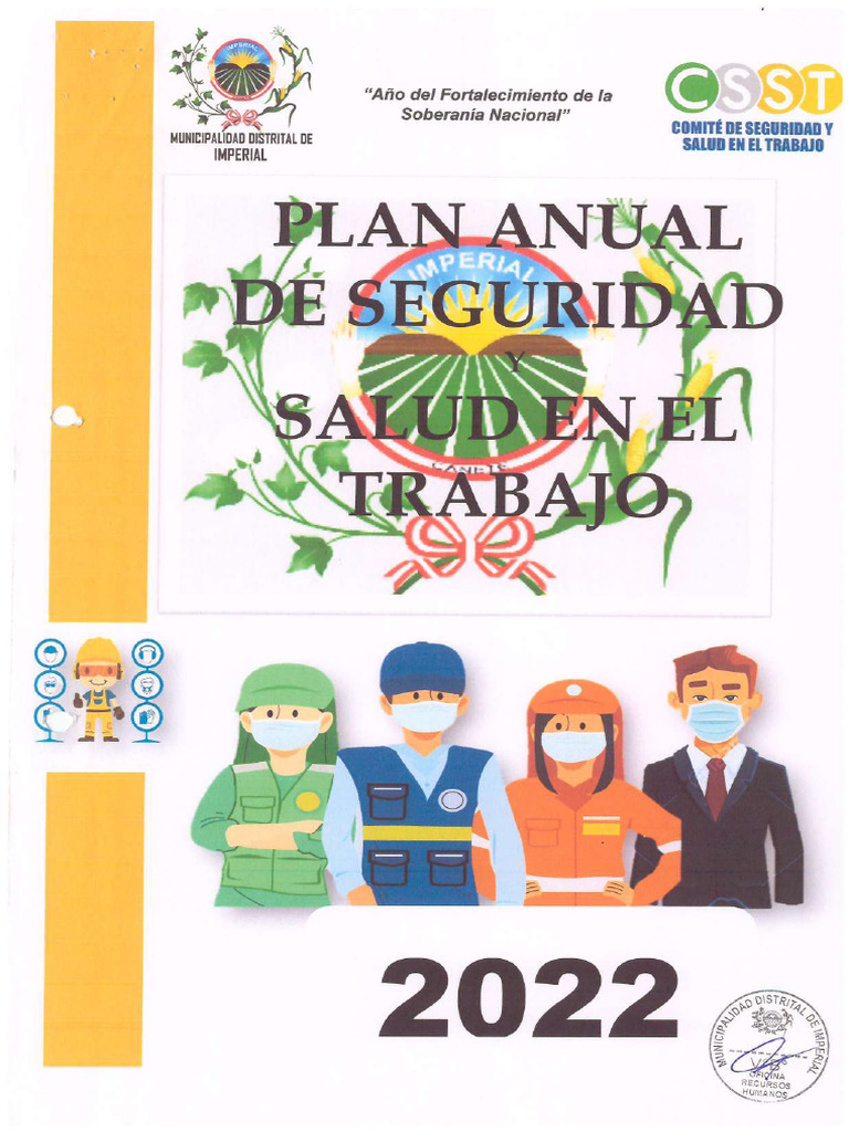 Plan Anual de Seguridad y Salud en El Trabajo PDF | PDF