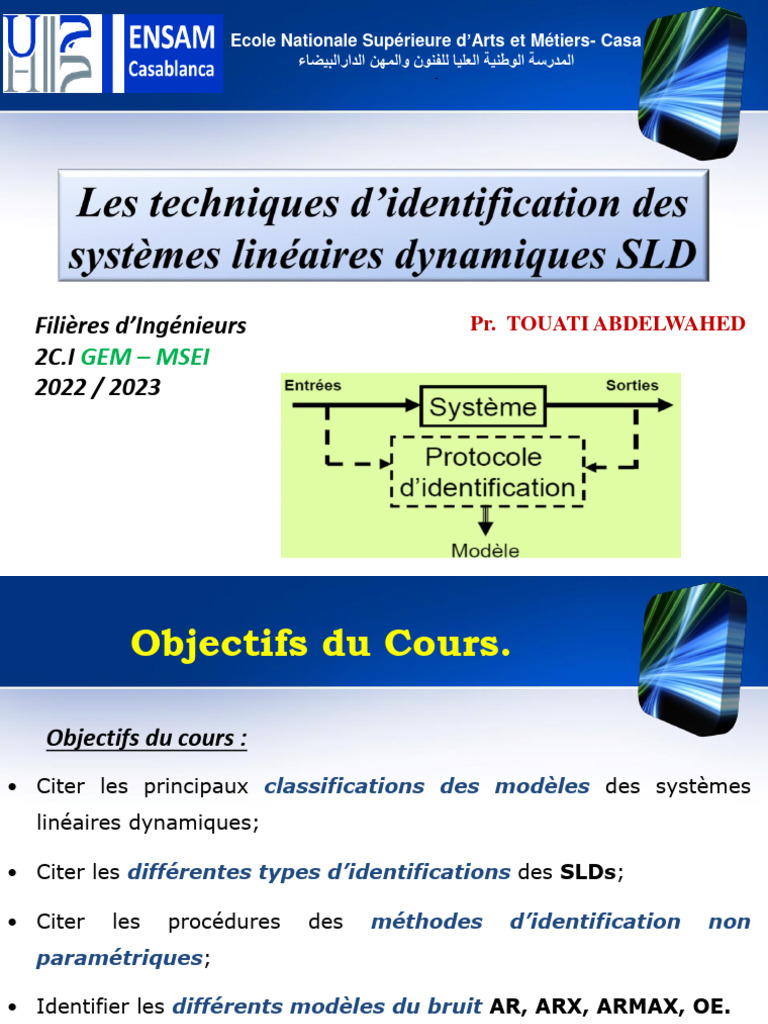 Classification et identification des SLDs | PDF | Équations | Mathématiques