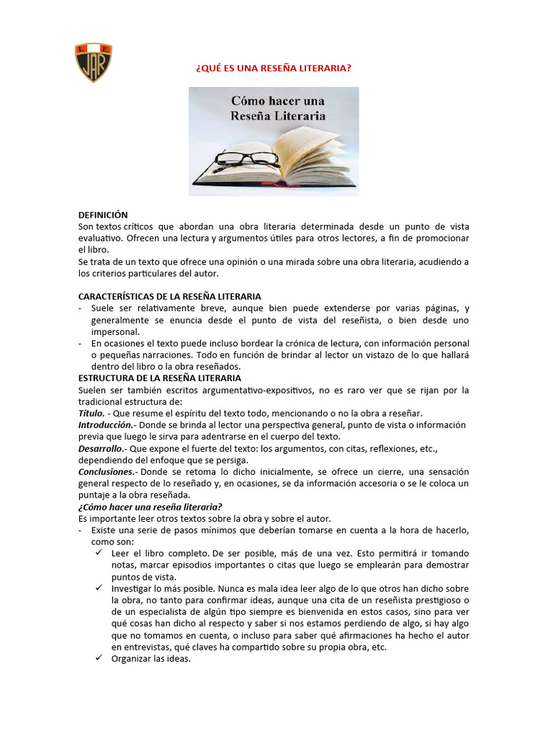 Texto La Reseña | PDF | Autor