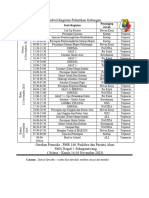 Jadwal Kegiatan Pelatgab