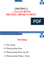 Chuong 4 - Giải Gần Đúng Phương Trình Vi Phân