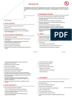 UL RS Audit Document List