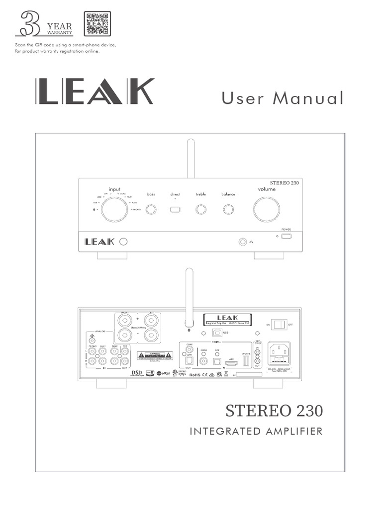 STEREO 230 User Manual 221219 - R12 Rain 1 | PDF | Headphones | Computing