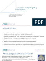 DMS LECTURE - Impression Materials - Elastomers