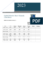 Horarios DB