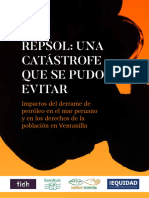 REPSOL - Una Catástrofe Que Se Pudo Evitar - Impactos Del Derrame de Petróleo en El Mar Peruano y en Los Derechos de La Población en Ventanilla