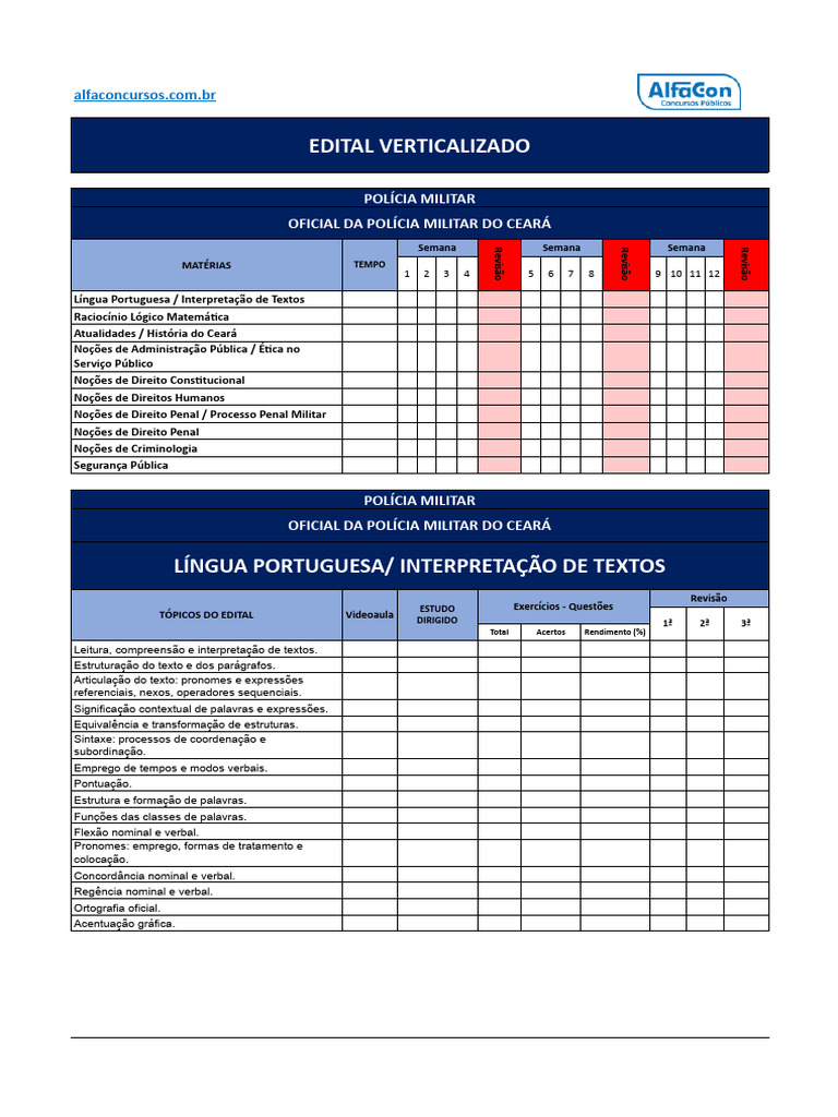 Edital Verticalizado PMCE 2025 | PDF | Crimes | Crime e Violência
