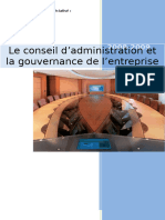 Le Conseil D'administration Et Gouvernance de L'entreprise