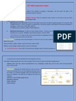 ICT Skills Important Notes (Memory and Software)