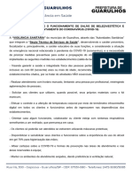 Recomendações Sobre O Funcionamento de Salão de Beleza - Estética E Barbearia para Enfrentamento Do Coronavírus (Covid-19) Autor Prefeitura de Guarulhos