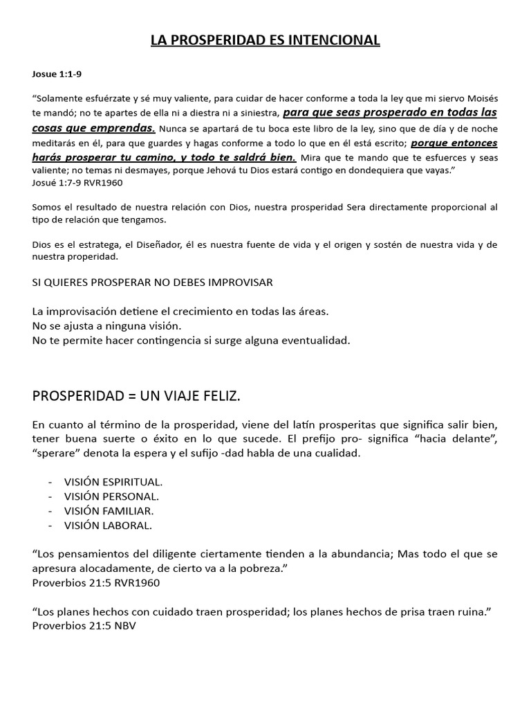 Prosperidad a través de la fe en Dios | PDF | Dios | Creencia religiosa ...