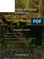Conservation of Animals and Spieces