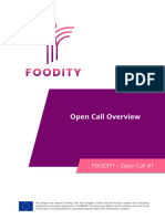 FOODITY OC1 A0 Open Call Overview v1.1