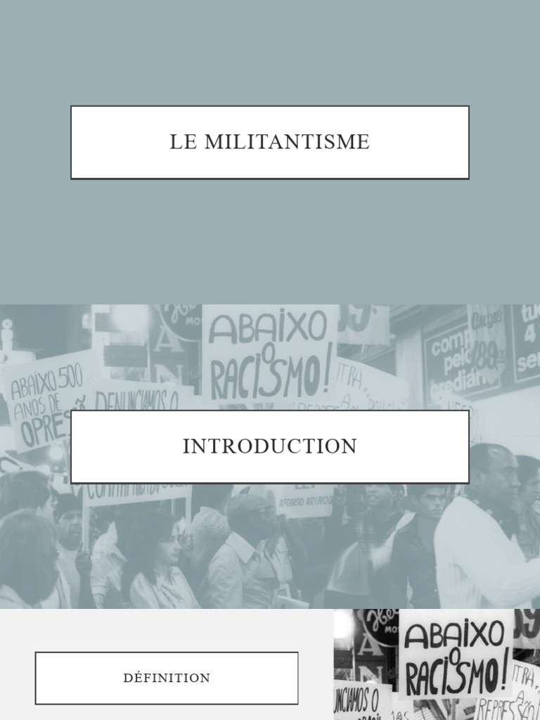 Définition du militantisme et ses formes | PDF | Activisme ...