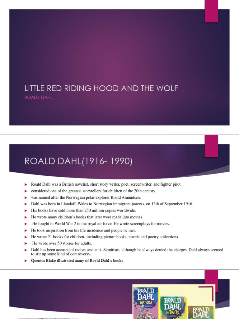 Revolting Rhymes Little Red Riding Hood | PDF
