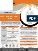 Ficha Tecnica Buzo TK400 Pe