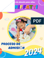 Colorful Organic Shape School Admission Flyer