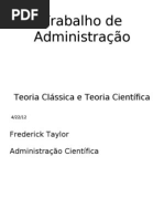 Administração - Teoria Clássica e Teoria Científica - 20111010
