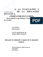 Como Evaluar Las Barreras Al Aprendizaje y La Participacion Desde Las Tres Dimensiones para Una Educacion Inclusiva