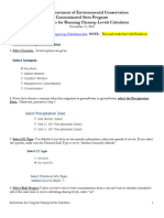 Cleanup Levels Calc Instructions