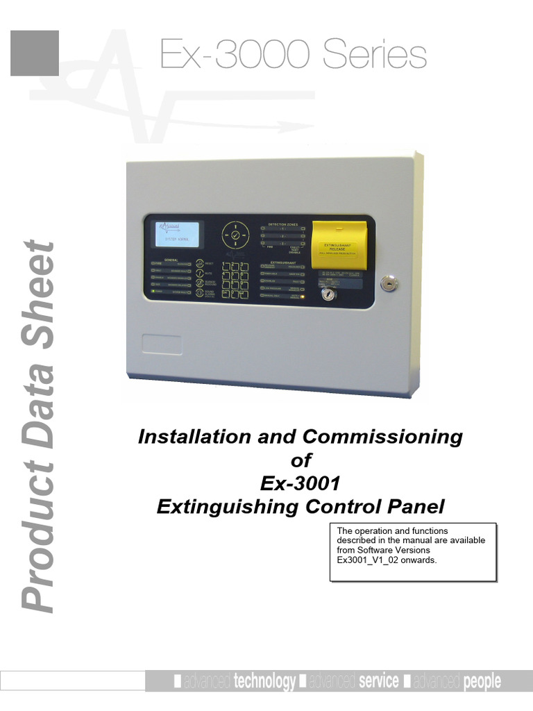 Ex-3001 Control Panel Installation Guide | PDF | Electrical Wiring ...
