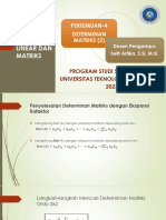 Aljabar DS-4 Determinan Matriks-Ekspansi Kofaktor