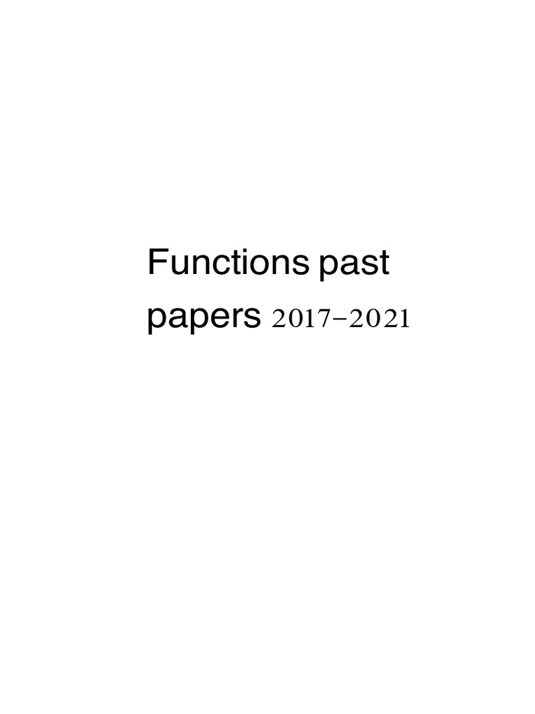 Spm Add Maths Functions Grade