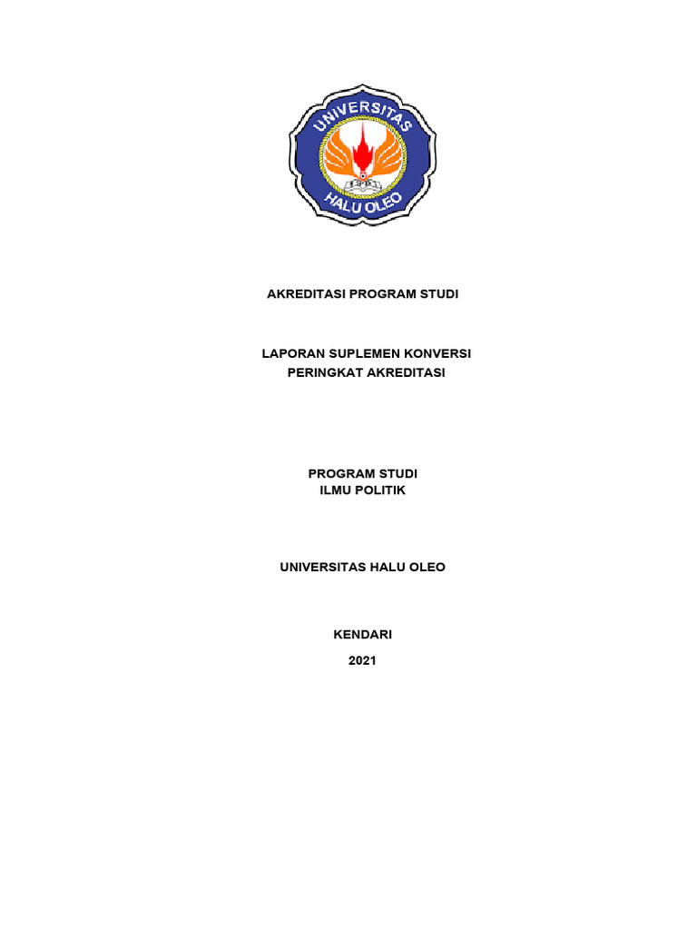 Akreditasi Program Studi Ilmu Politik UHO | PDF
