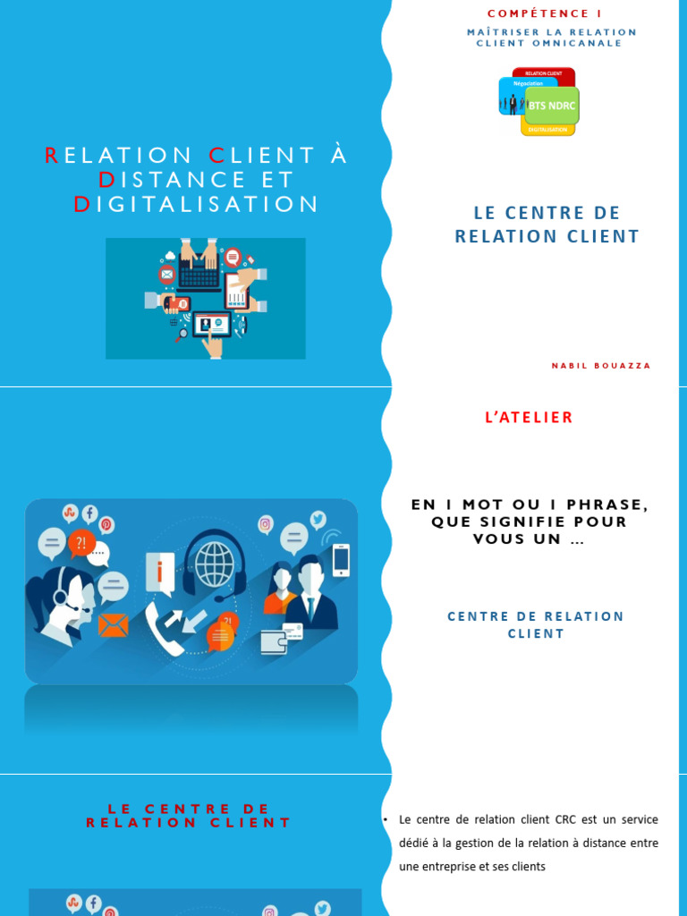 Centre de Relation Client et Digitalisation | PDF | Gestion de la ...