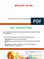 Embryology of Ear
